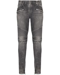 Balmain - Biker Slim Jeans - Lyst