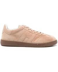 Hogan - Crystal-Embellished Suede Sneakers - Lyst