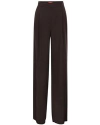 Max Mara - Pantalon Palazzo En Crêpe Texturé - Lyst