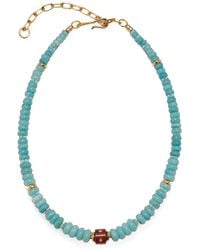 Lizzie Fortunato - Hidden Stone Beaded Necklace - Lyst