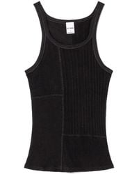 RE/DONE - Geribbelde Tanktop - Lyst