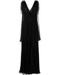 Alberta Ferretti - Robe Longue À Ornements En Cristal - Lyst