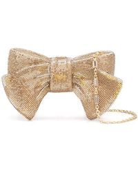 Judith Leiber - Just For You Bow Crystal-Embellished Clutch Bag - Lyst