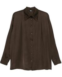 Dixie - Satin-Finish Button-Up Shirt - Lyst