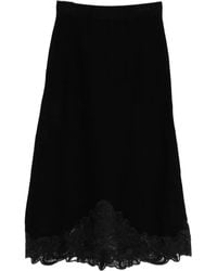 Twinset - Midi-Rok Met Kant - Lyst