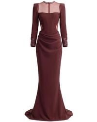 Gemy Maalouf - Beaded Corset Maxi Dress - Lyst