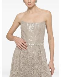 Nissa - Sequin-Embellished Lace Midi Dress - Lyst