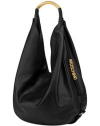 Moschino - Large Handle Me Leather Shoulder Bag - Lyst