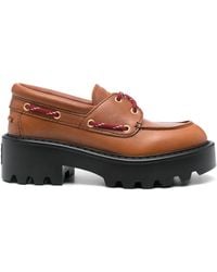 Miu Miu - レザーローファー - Lyst