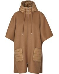 Moncler - Hooded Cape - Lyst