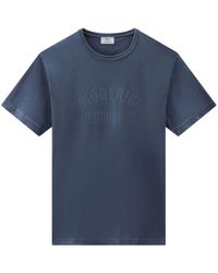 Woolrich - T-Shirt mit Logo-Print - Lyst