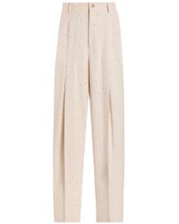 Dolce & Gabbana - Pinstriped Trousers - Lyst