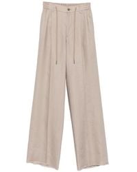 Tagliatore - Pleated Drawstring Trousers - Lyst