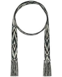 Pierre Louis Mascia - Geometric Tassel Cotton Belt - Lyst