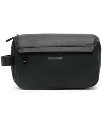 Calvin Klein - Embossed-logo Wash Bag - Lyst
