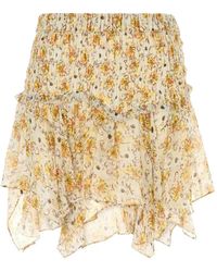 Isabel Marant - Fiala Printed Chiffon Skirt - Lyst