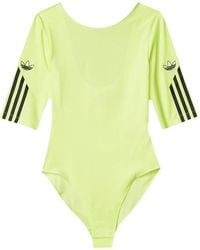 adidas - Sleeve Stripes Bodysuit - Lyst