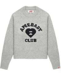 A Bathing Ape - Graphic Crew-Neck Sweater - Lyst