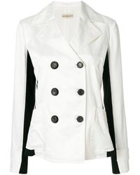 Giorgio Armani Doppelreihiger Blazer - Weiß