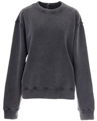 Haikure - Open-Back Raw-Edge Sweatshirt - Lyst