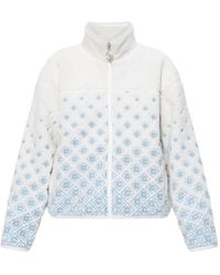 CASABLANCA - Monogram Zip-Up Fleece Jacket - Lyst