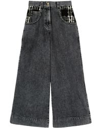 Palm Angels - Jeans Met Wijde Pijpen - Lyst