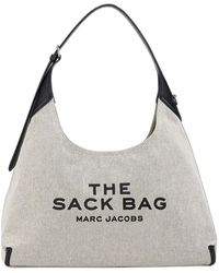 Marc Jacobs - The Leather-Trim Canvas Belted Sack Bag - Lyst