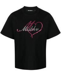 MISBHV - T-Shirt mit Logo-Print in Glitter-Optik - Lyst