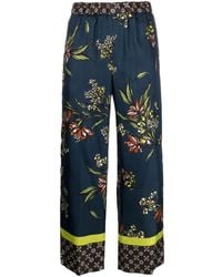 P.A.R.O.S.H. - Floral-print High-waist Palazzo Trousers - Lyst