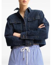 Arlo Mott - Henry Cropped Denim Jack - Lyst
