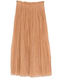 Daniele Fiesoli - Pleated Midi Skirt - Lyst