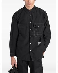 and wander - Chemise Cordura À Poches À Rabat Et Logo Imprimé - Lyst
