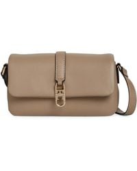 Tommy Hilfiger - Logo-Plaque Grained Shoulder Bag - Lyst
