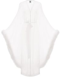 Sleeper - Afrodita Feather-Trim Robe - Lyst