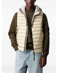 C.P. Company - Goggle-Detail Quilted Gilet - Lyst