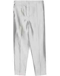 Theory - Cropped Broek Met Toelopende Pijpen - Lyst