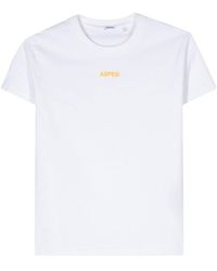 Aspesi - T-shirt Met Geborduurd Logo - Lyst