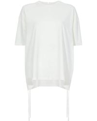 Proenza Schouler - Side-tie Short-sleeved T-shirt - Lyst