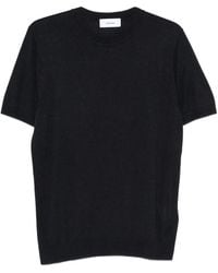 Lardini - T-Shirt A Maniche Corte Con Lavorazione A Maglia - Lyst