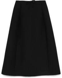 Valentino Garavani - Falda midi con detalle de lazo - Lyst
