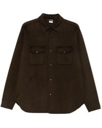 Aspesi - Wool-Felt Shirt Jacket - Lyst