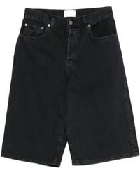 Haikure - New Becky Twill Faded-Effect Denim Shorts - Lyst