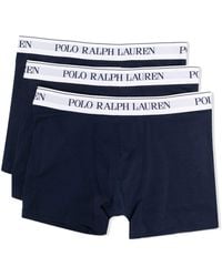 Polo Ralph Lauren - Logo-waistband Boxers Set Of 3 - Lyst