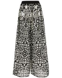 Weekend by Maxmara - Floral-Print Palazzo Pants - Lyst