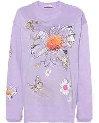 MACCAPANI - Moto Floral-Print T-Shirt - Lyst