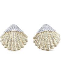 HYT Jewelry - And Diamond Shell Earrings - Lyst