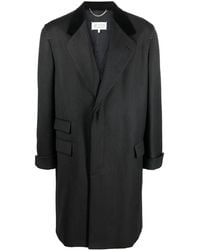 Maison Margiela - Work-In-Progress Wool Coat - Lyst