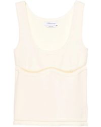 Blumarine - Cut-Out Detailed Tank Top - Lyst