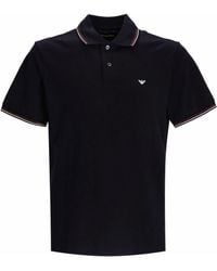 Emporio Armani - T-shirts And Polos Blue - Lyst