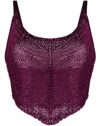 Forte Forte - Cropped Crochet Top - Lyst